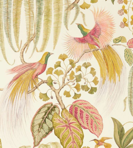 Bird Of Paradise Wallpaper - Olive - DGLW216653 - Sanderson - Premier Wallcovering