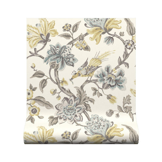 Bird Of Paradise Wallpaper - Ochre - Warner House - Premier Wallcovering