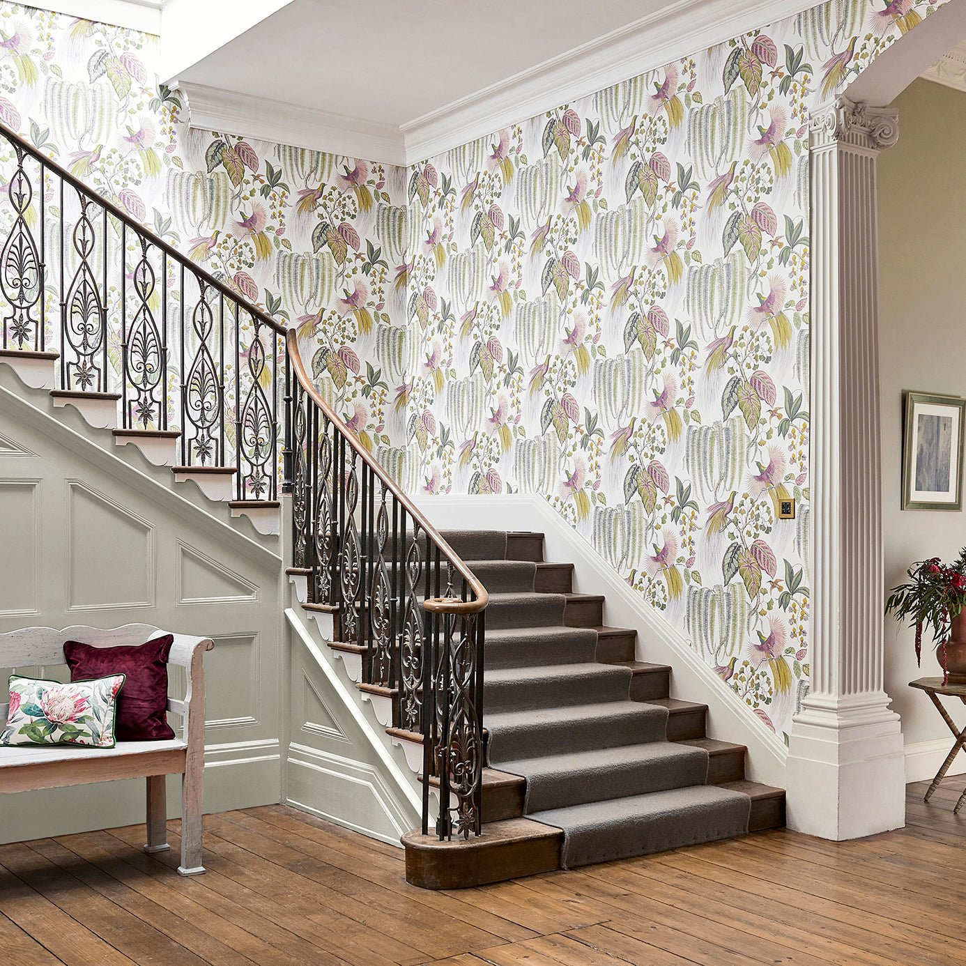 Bird Of Paradise Wallpaper - Linen - Sanderson - DGLW216652 - Premier Wallcovering