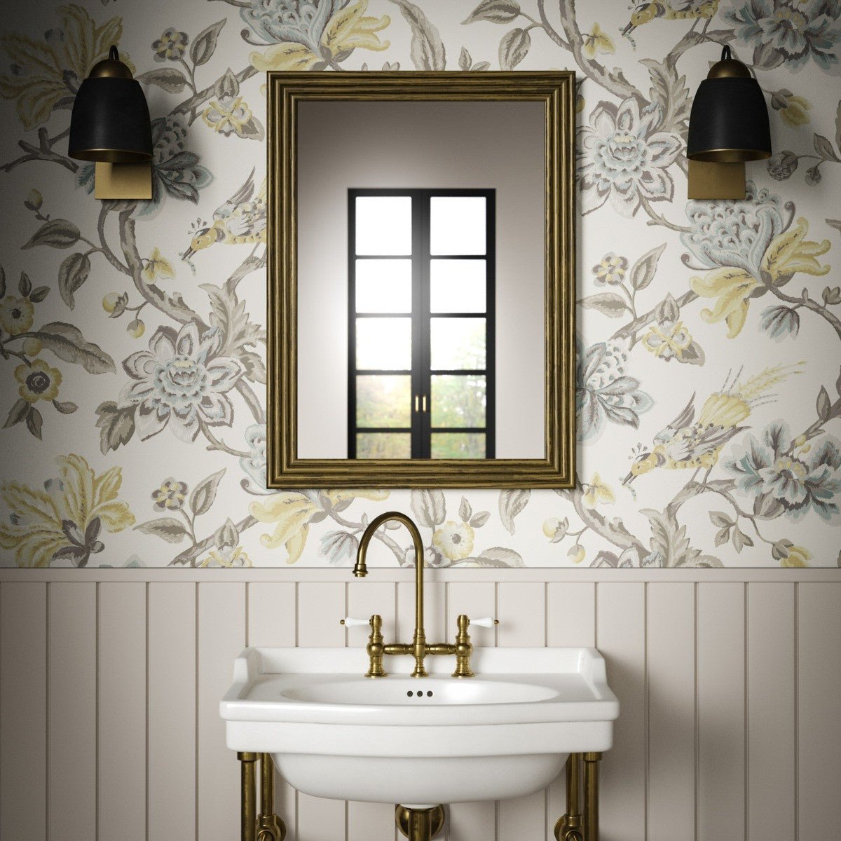 Bird Of Paradise Wallpaper - Ochre - Warner House - Premier Wallcovering