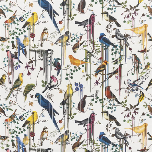 Birds Sinfonia Fabric - Perce Neige - Christian Lacroix - FCL7024/01 - Premier Wallcovering
