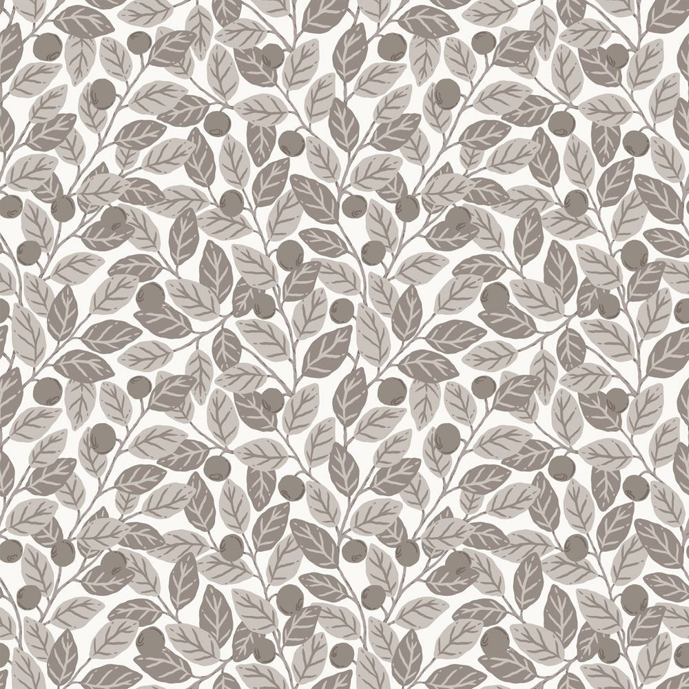 Blåbär Wallpaper - Beige - Midbec - 26026 - Premier Wallcovering