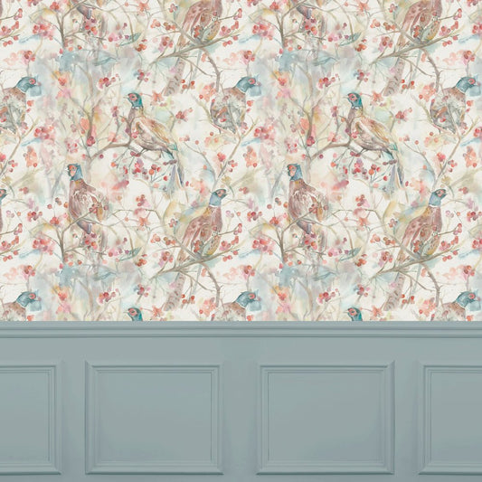 Blackberry Row Wallpaper - Cream - Voyage Maison - BLACKBE/WPO/ROW - Premier Wallcovering