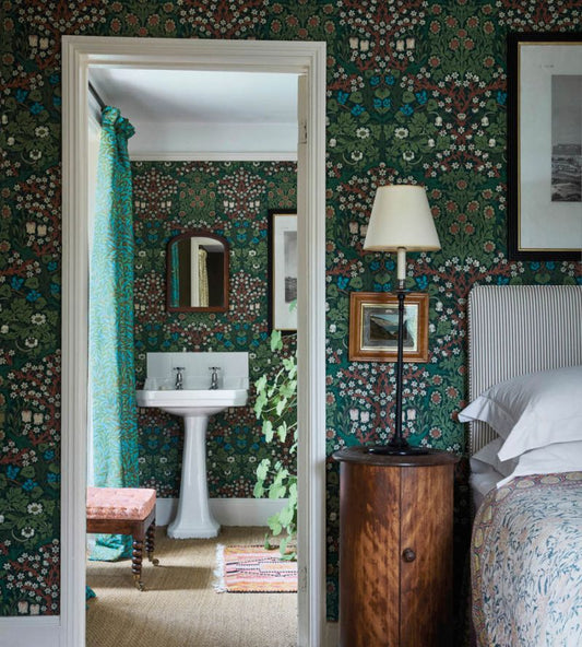 Blackthorn Wallpaper - Green - Morris & Co - 216456 - Premier Wallcovering