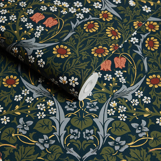 Blackthorn Wallpaper - Billiard Green - House of Hackney - 1 - WA - BLA - DI - BIL - XXX - Premier Wallcovering