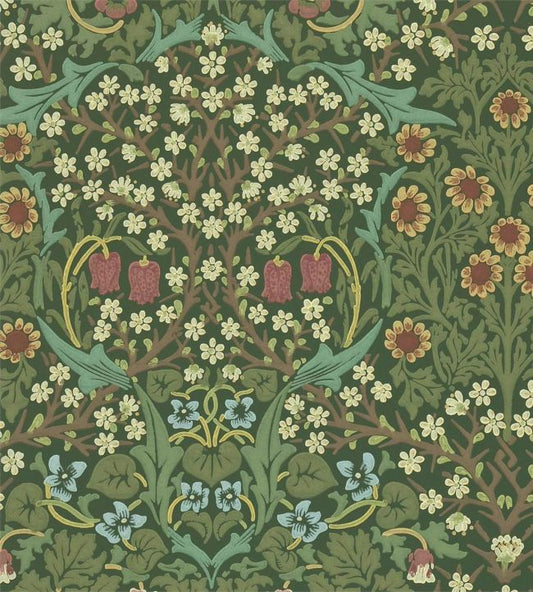 Blackthorn Wallpaper - Green - Morris & Co - DMY1BT10/1 - Premier Wallcovering