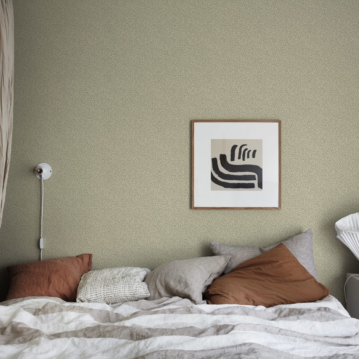 Bladverk Wallpaper - Green - Sandberg - S10310 - Premier Wallcovering