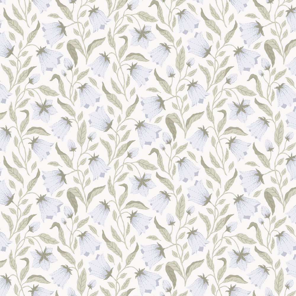 Blåklocka Wallpaper - Blue - Midbec - 26014 - Premier Wallcovering