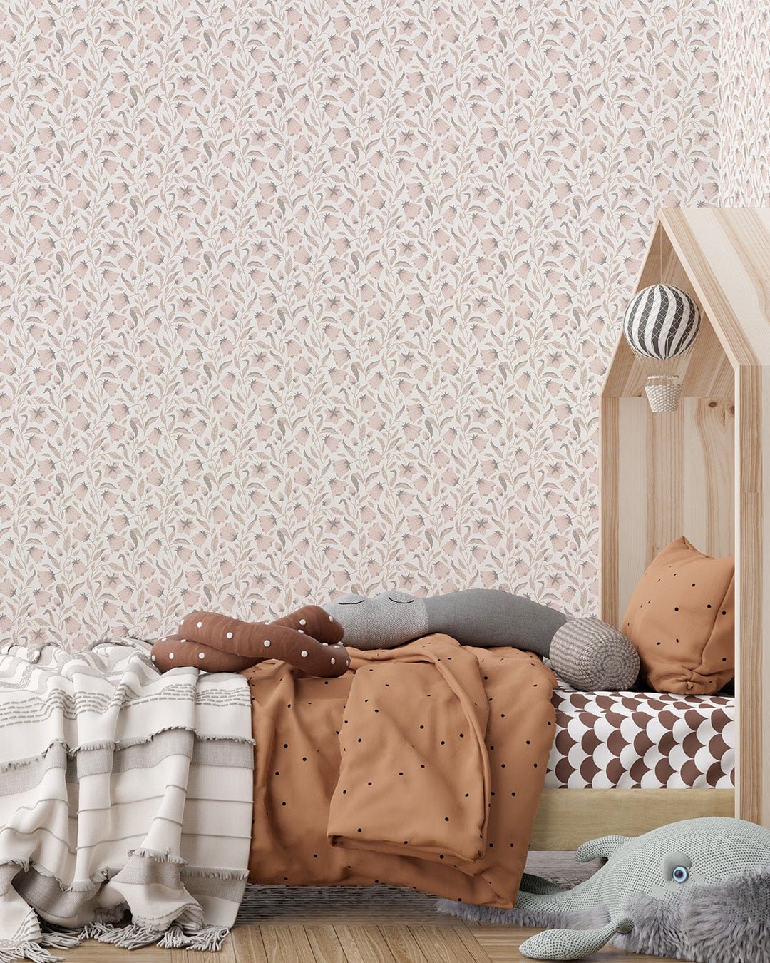Blåklocka Wallpaper - Pink - Midbec - 26013 - Premier Wallcovering