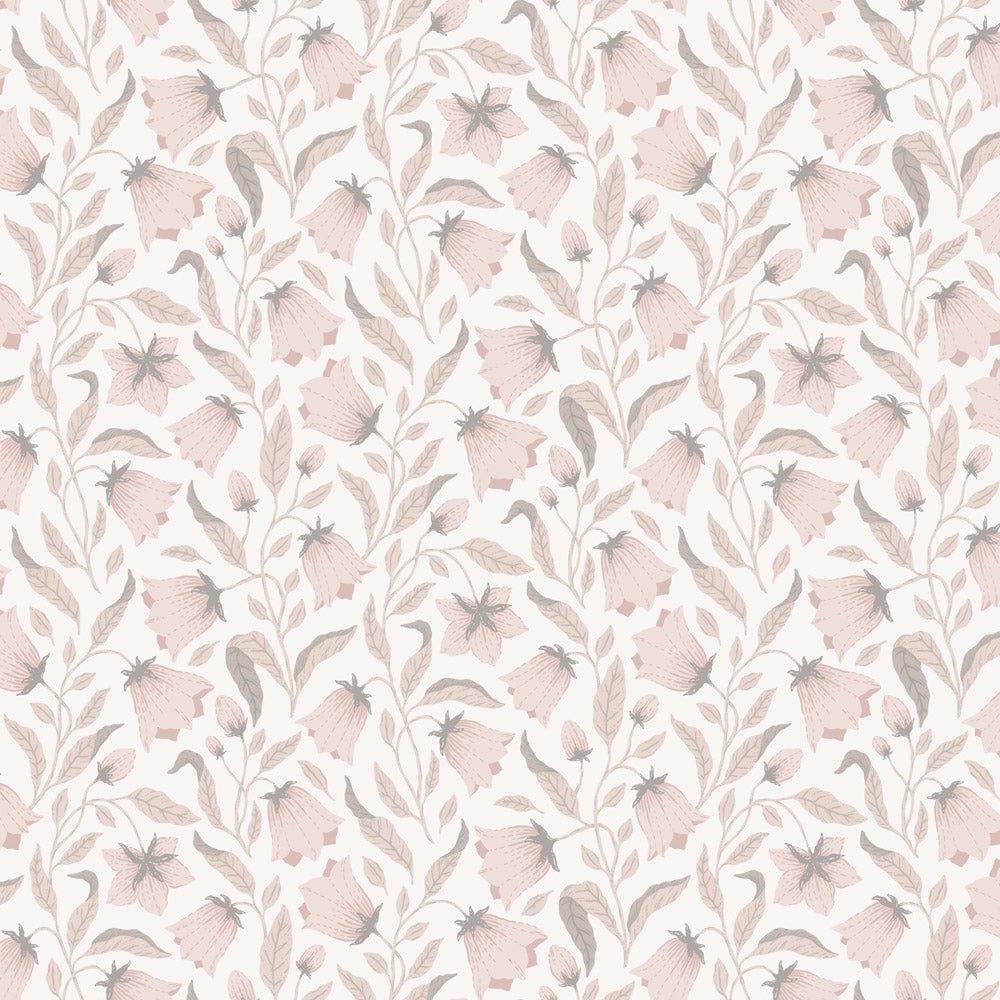 Blåklocka Wallpaper - Pink - Midbec - 26013 - Premier Wallcovering
