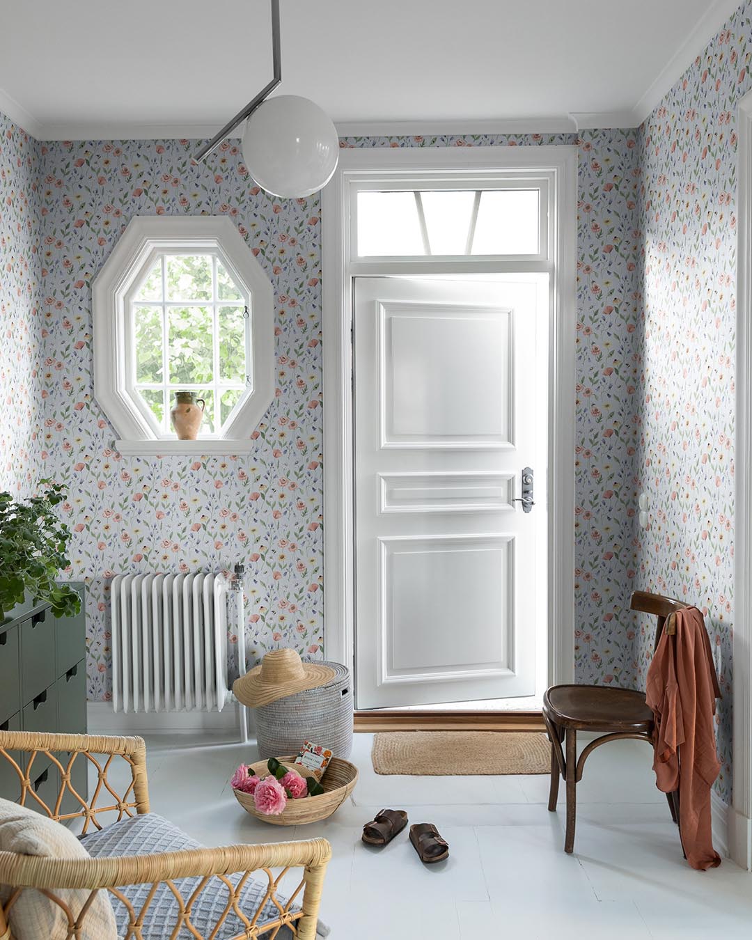 Blåklocka Wallpaper - Blue/Gray - Midbec - 43104 - Premier Wallcovering