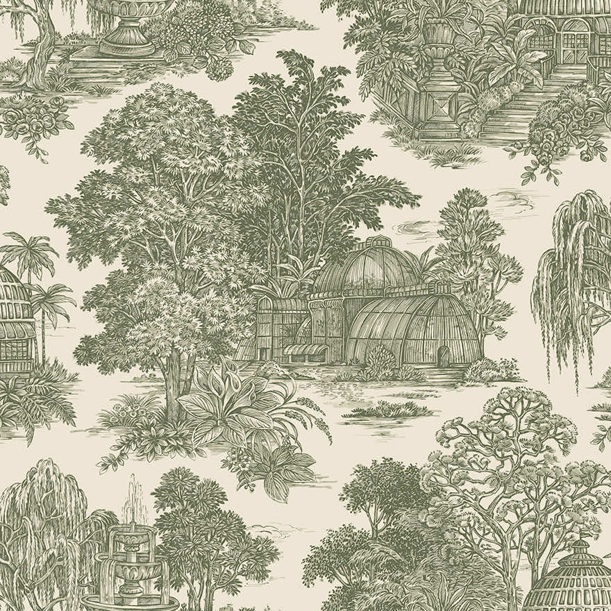 Blenheim Wallpaper - Green - Holden Décor - 91970 - Premier Wallcovering