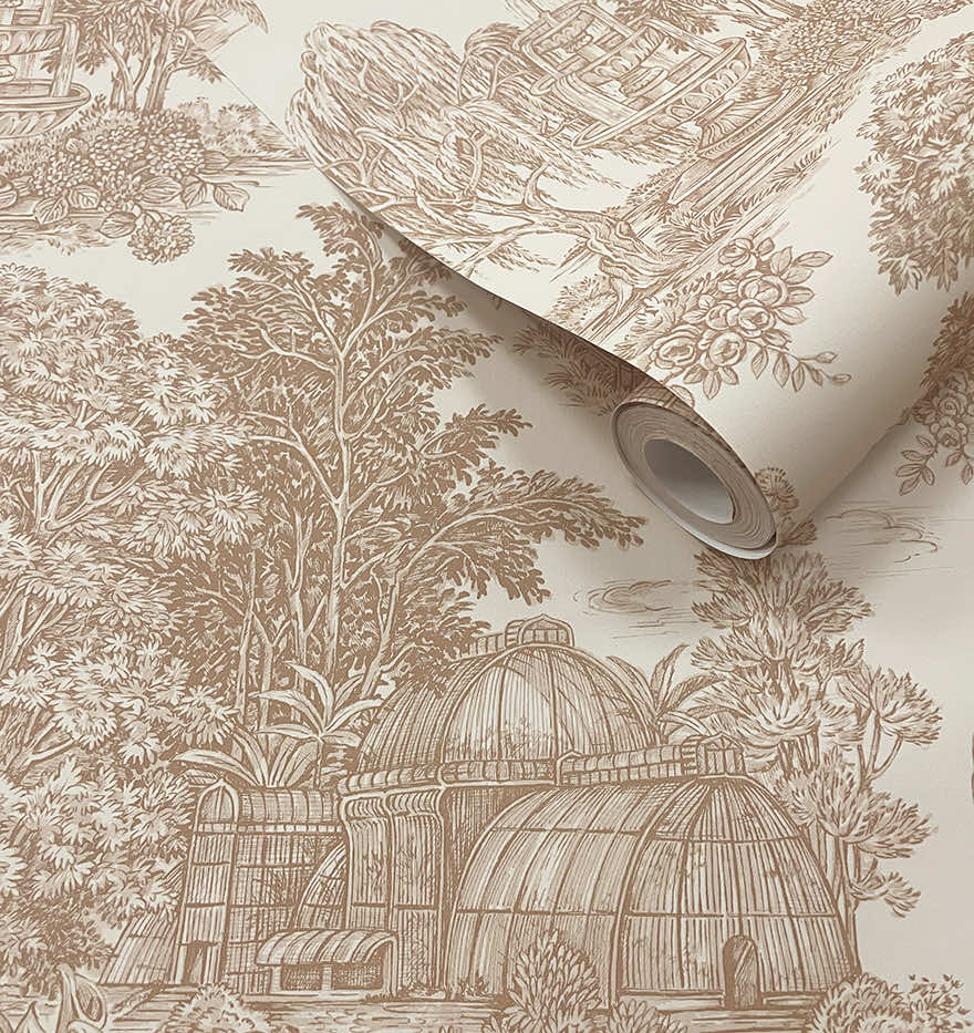 Blenheim Wallpaper - Rust - Holden Décor - 91972 - Premier Wallcovering