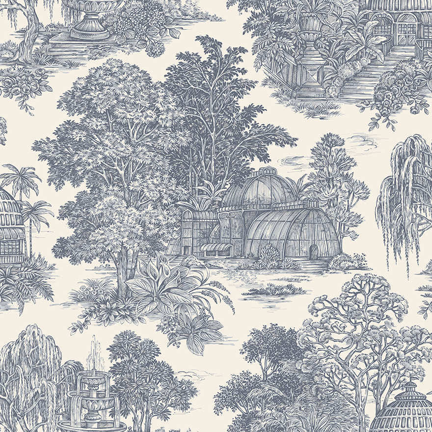 Blenheim Wallpaper - Blue - Holden Décor - 91971 - Premier Wallcovering