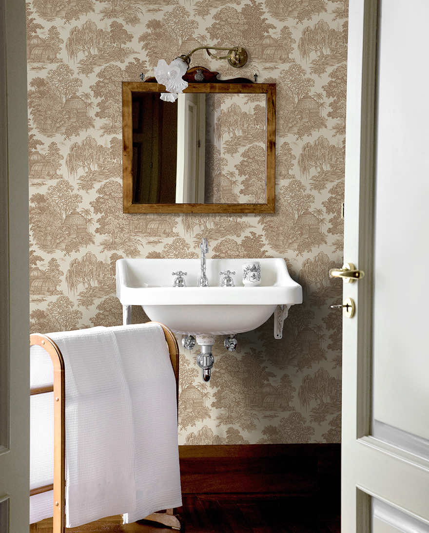 Blenheim Wallpaper - Rust - Holden Décor - 91972 - Premier Wallcovering