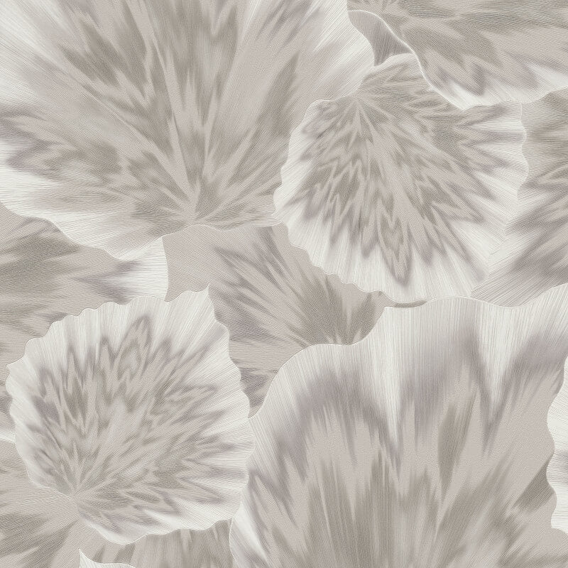 Bliss Abstract Leaf Metallic Wallpaper - Taupe - Erismann - 10402 - 37 - Premier Wallcovering