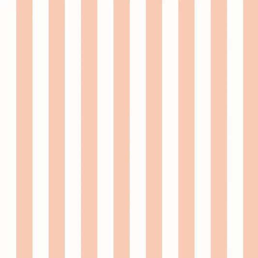 Bloc Stripe Wallpaper - Peach Puff - Ohpopsi - STR50114W - Premier Wallcovering