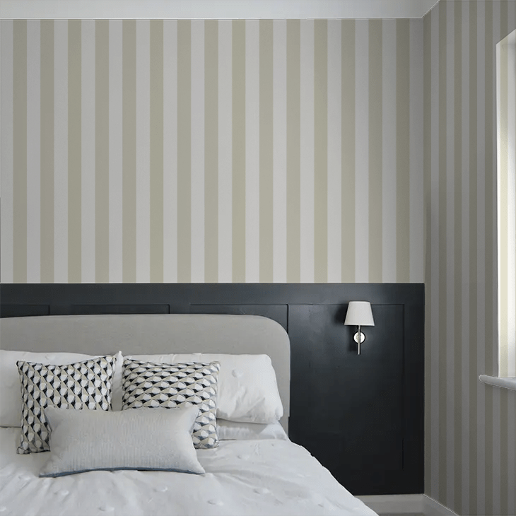 Bloc Stripe Wallpaper - Laurel - Ohpopsi - LBK50144W - Premier Wallcovering