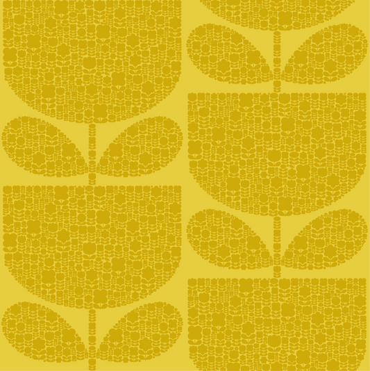 Block Garden Wallpaper - Sunflower - Orla Kiely - 23SHBLGWLPDS-7110 - Premier Wallcovering