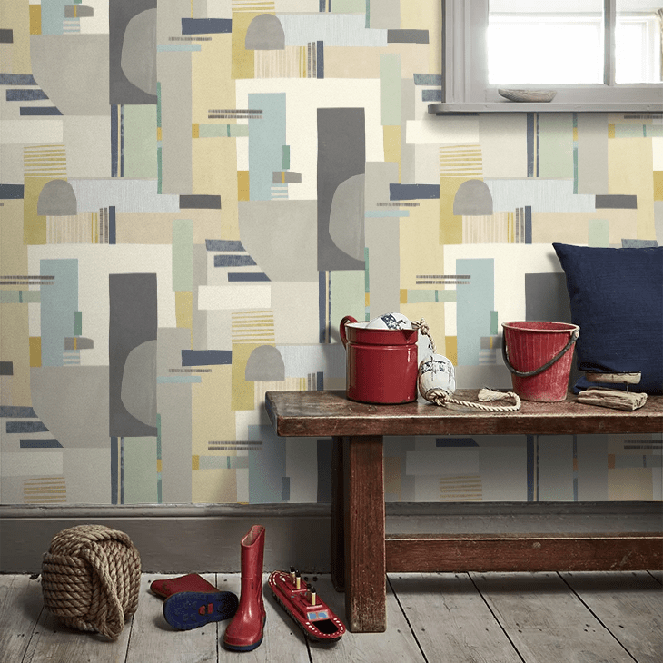 Blocs Wallpaper - Platinum - Ohpopsi - CEP50133W - Premier Wallcovering
