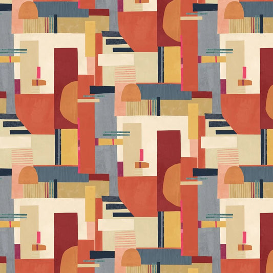 Blocs Wallpaper - Paprika - Ohpopsi - CEP50130W - Premier Wallcovering
