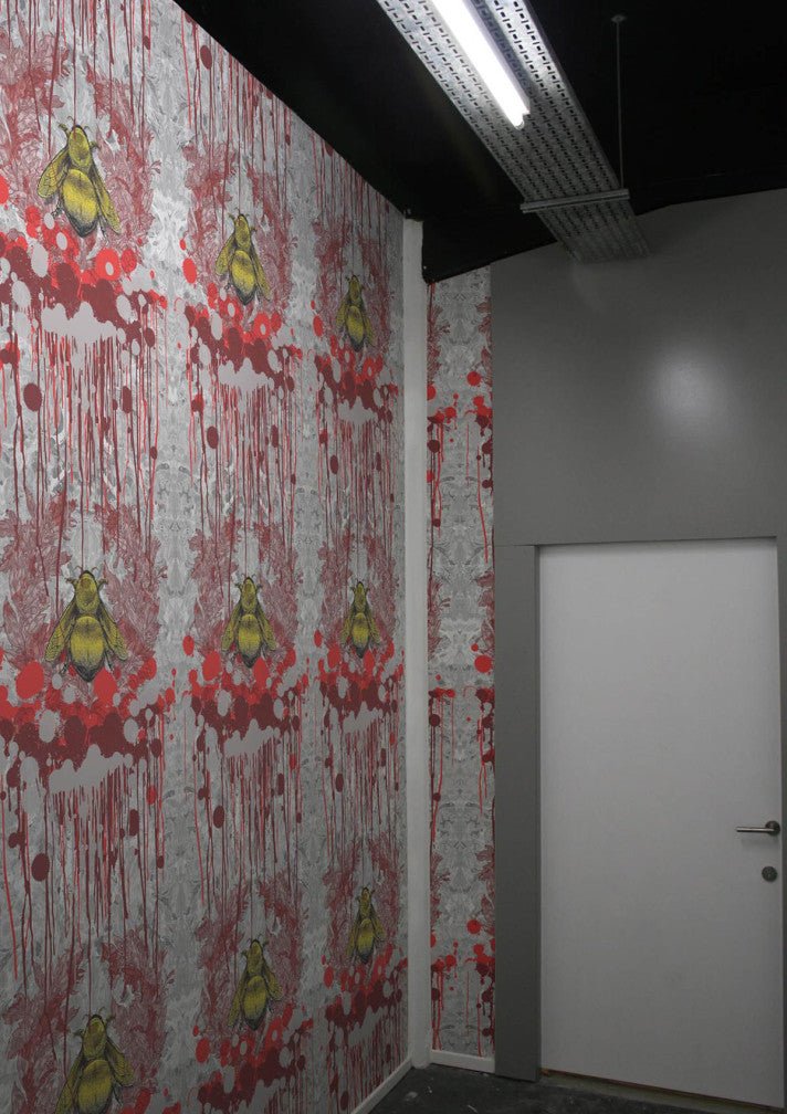 Bloody Empire Wallpaper - Grey - Timorous Beasties - TB/BEM/PRL/04 - Premier Wallcovering