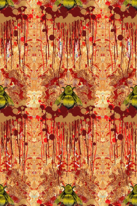 Bloody Empire Wallpaper - Red - Timorous Beasties - TB/BEM/PRL/01 - Premier Wallcovering