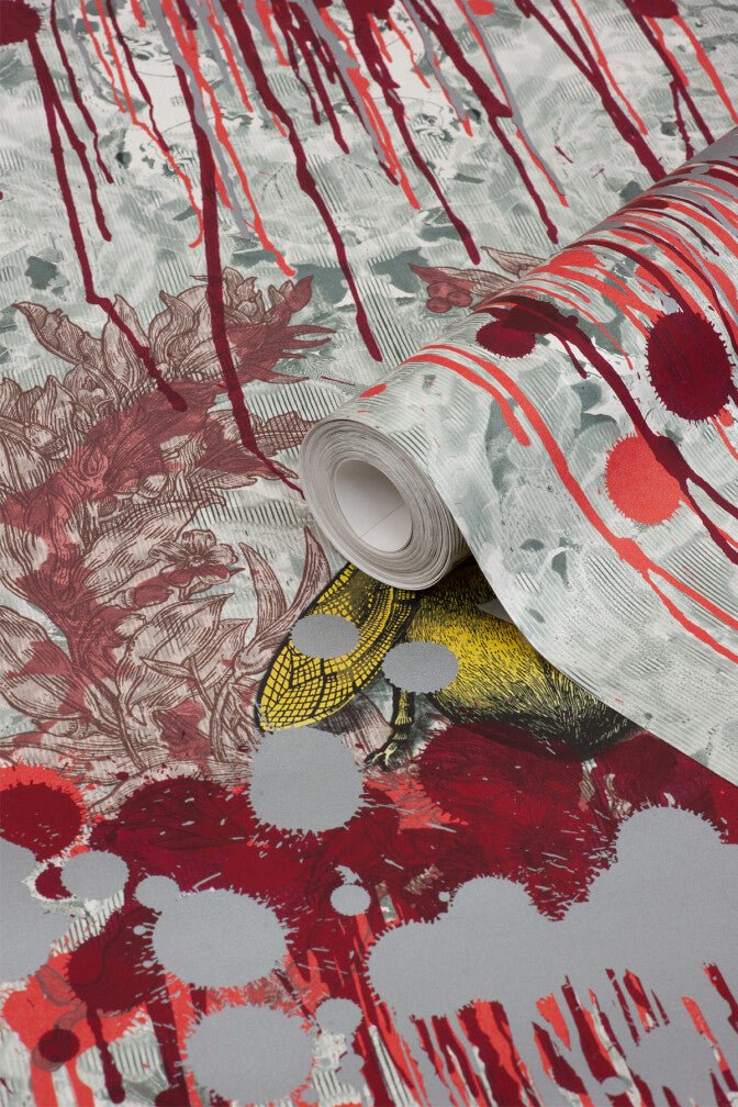 Bloody Empire Wallpaper - Grey - Timorous Beasties - TB/BEM/PRL/04 - Premier Wallcovering