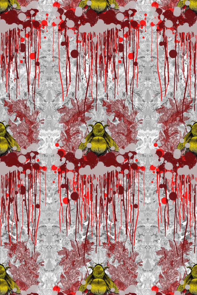 Bloody Empire Wallpaper - Grey - Timorous Beasties - TB/BEM/PRL/04 - Premier Wallcovering