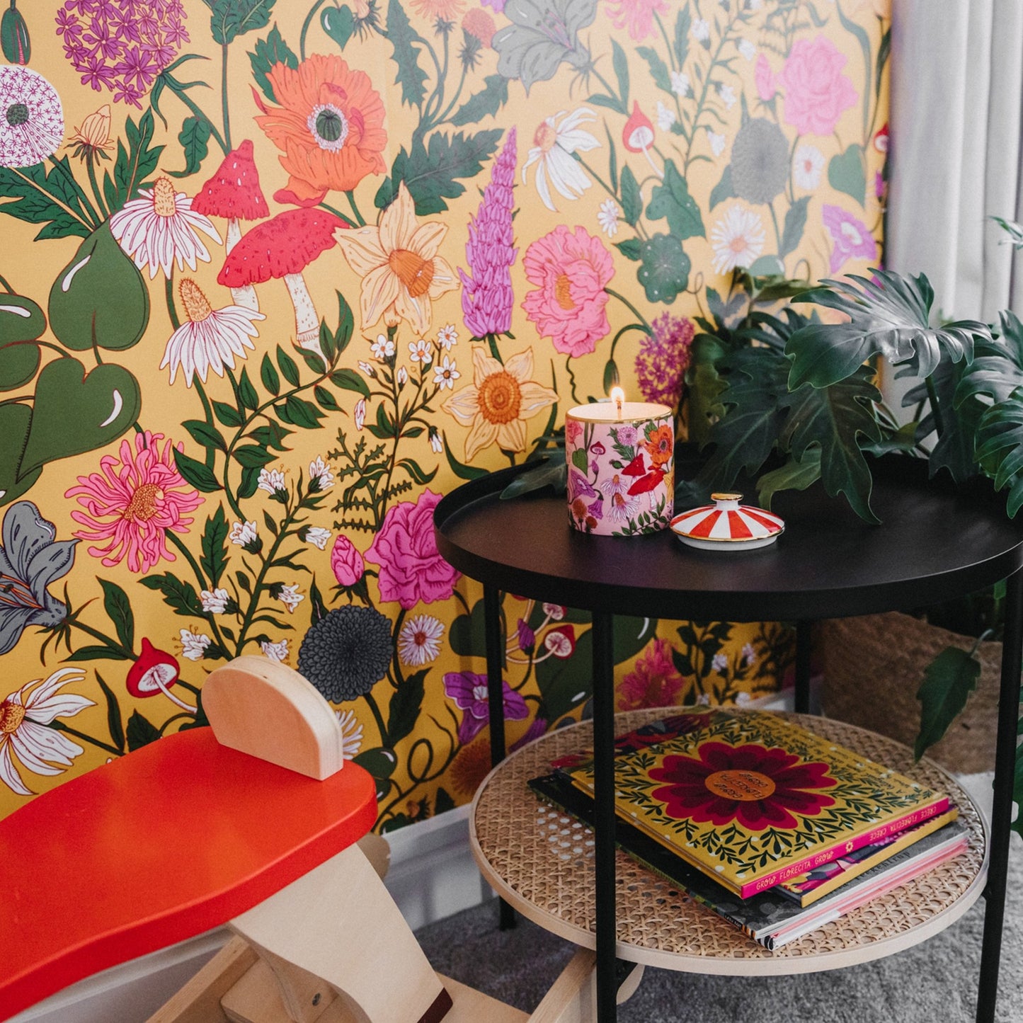 Bloom Wallpaper - Mimosa Yellow - Wear The Walls - BLMY894152 - Premier Wallcovering