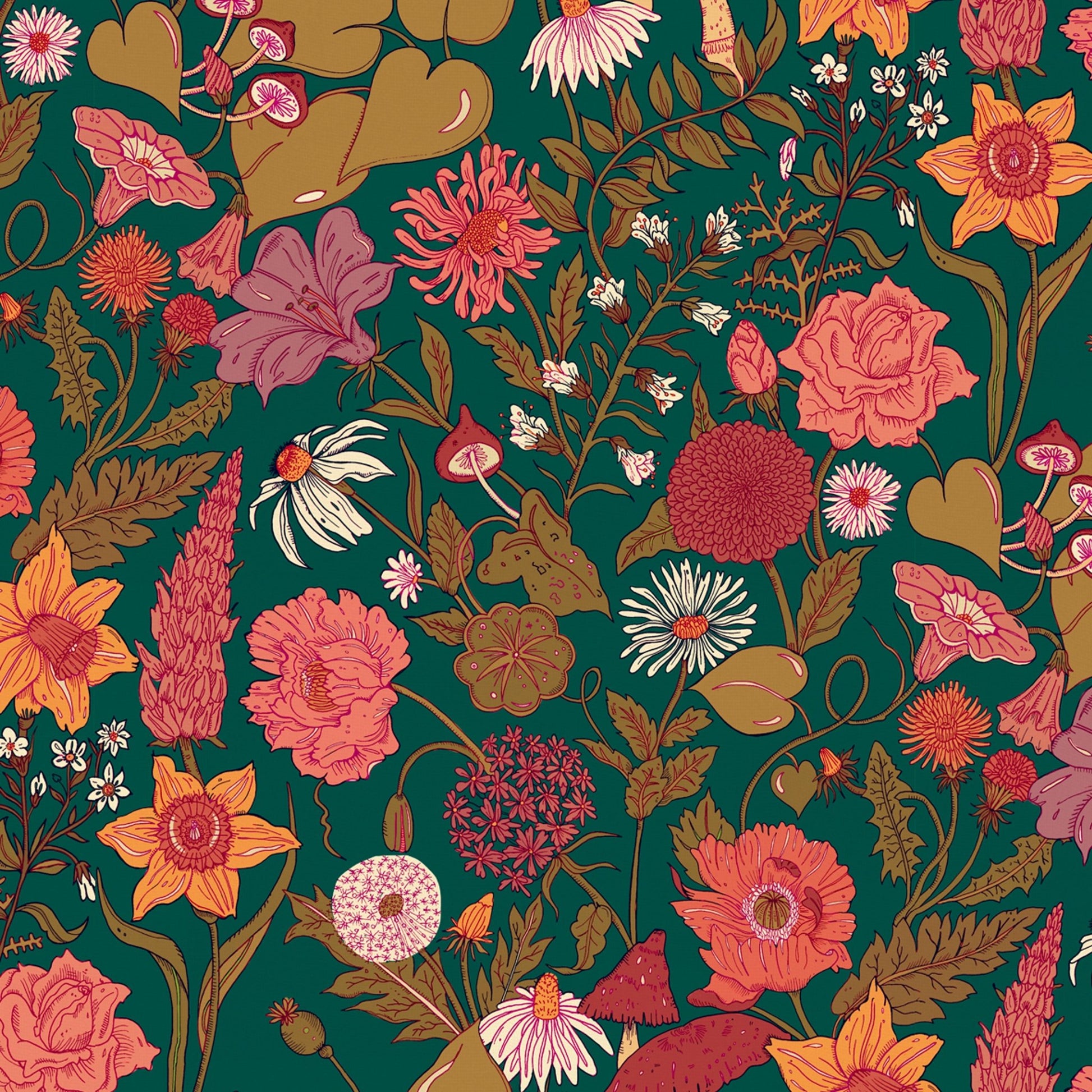 Bloom Wallpaper - Autumn - Wear The Walls - BLAB894152 - Premier Wallcovering