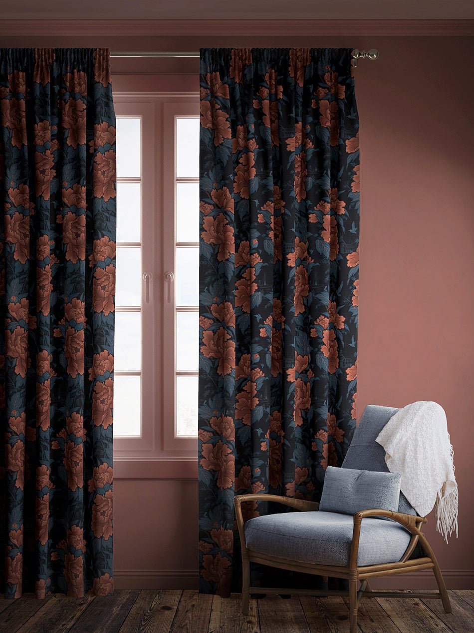 Bloomin Marvellous Recycled Velvet Fabric - Coral Charm - Divine Savages - DVS091-BLOMARV-CORAL-VEL - Premier Wallcovering