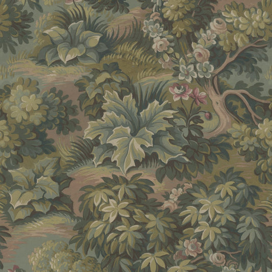 Blooming Park Wallpaper - Green - Rebel Walls - R19253 - Premier Wallcovering