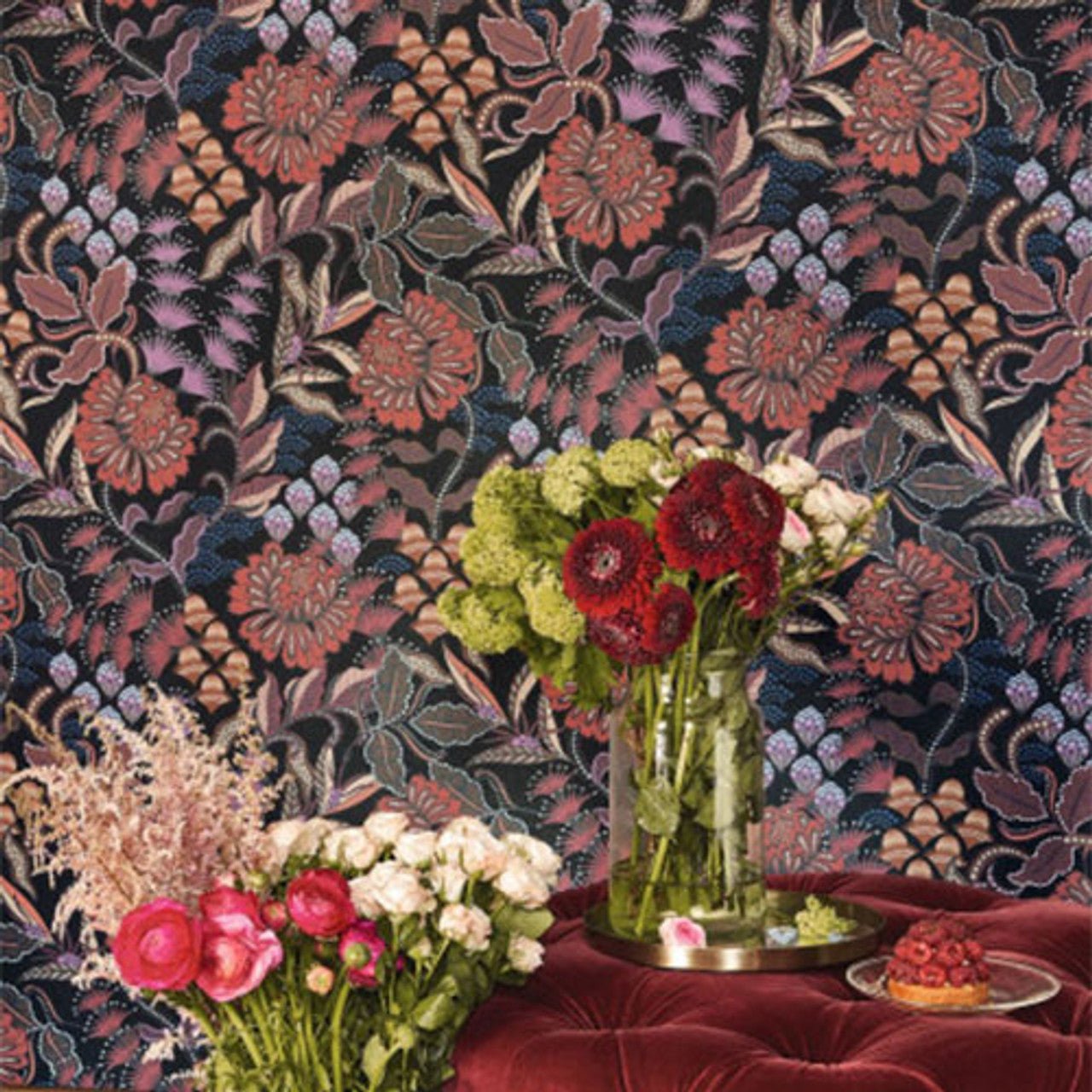 Bloomsbury Derby Wallpaper - Rouille - Casadeco - 89288418 - Premier Wallcovering