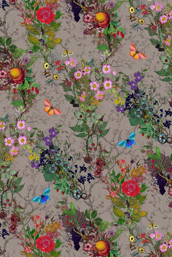 Bloomsbury Garden Fabric - Dreich - Timorous Beasties - DIGI/BLM/3062/03 - Premier Wallcovering
