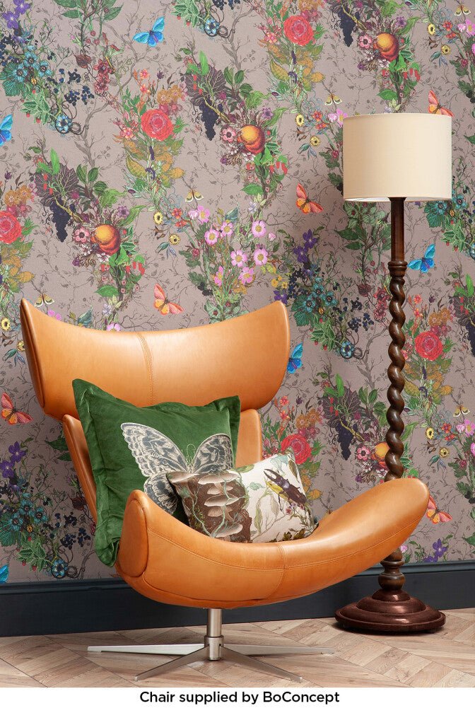 Bloomsbury Garden Wallpaper - Campbell Duck - Timorous Beasties - BTN/BLM/TXMT/06 - Premier Wallcovering