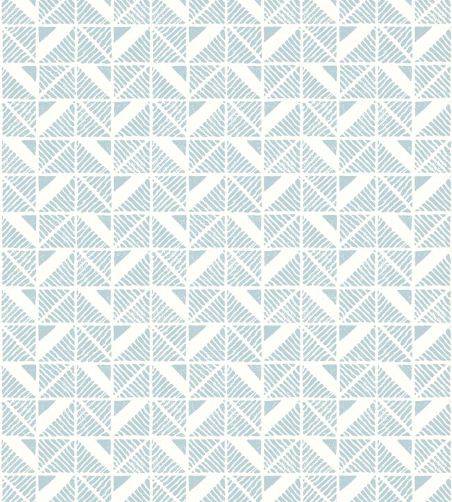 Bloomsbury Square Wallpaper - Soft Blue - AT23114 - Anna French - Premier Wallcovering