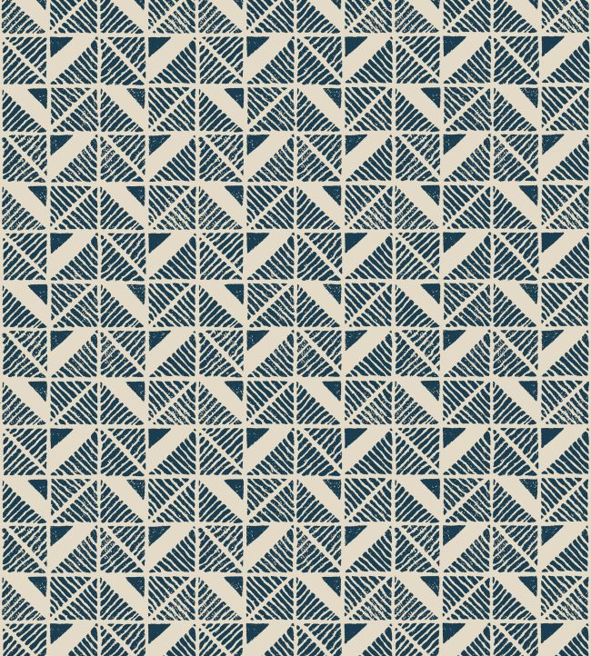 Bloomsbury Square Wallpaper - Navy - AT23119 - Anna French - Premier Wallcovering