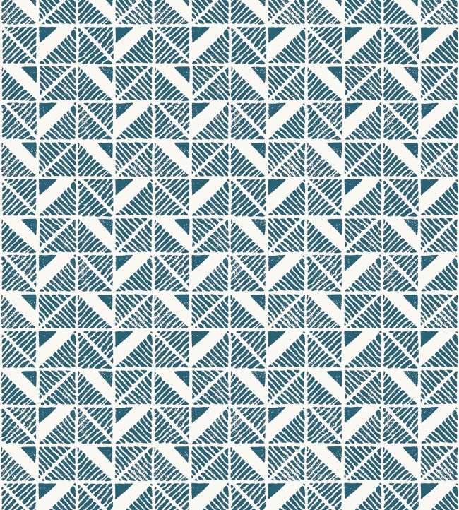 Bloomsbury Square Wallpaper - Blue - AT23118 - Anna French - Premier Wallcovering