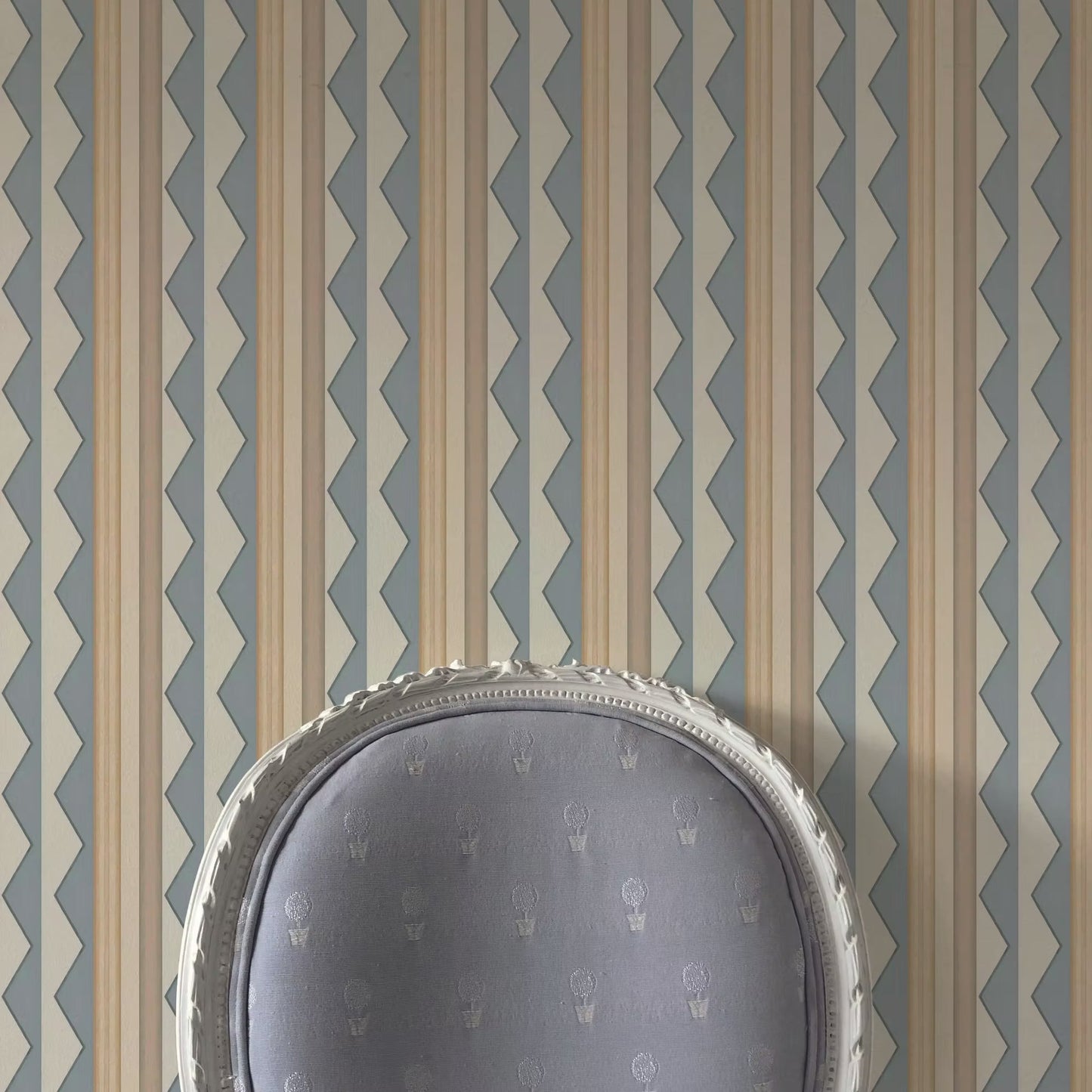 Bloomsbury Stripes Wallpaper - Lavender Grey - Ottoline - W/BL_STR/101/4 - Premier Wallcovering