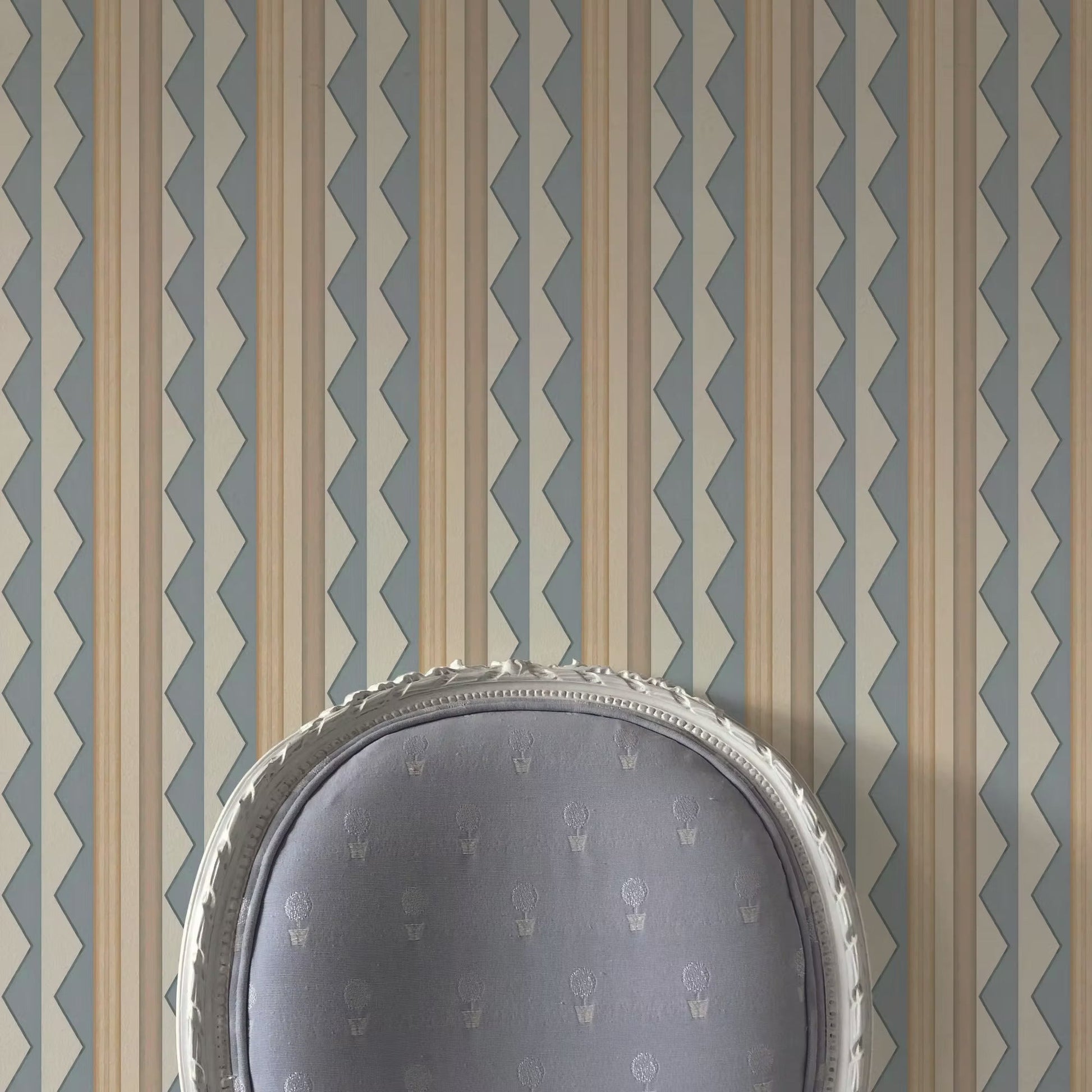 Bloomsbury Stripes Wallpaper - Lavender Grey - Ottoline - W/BL_STR/101/4 - Premier Wallcovering