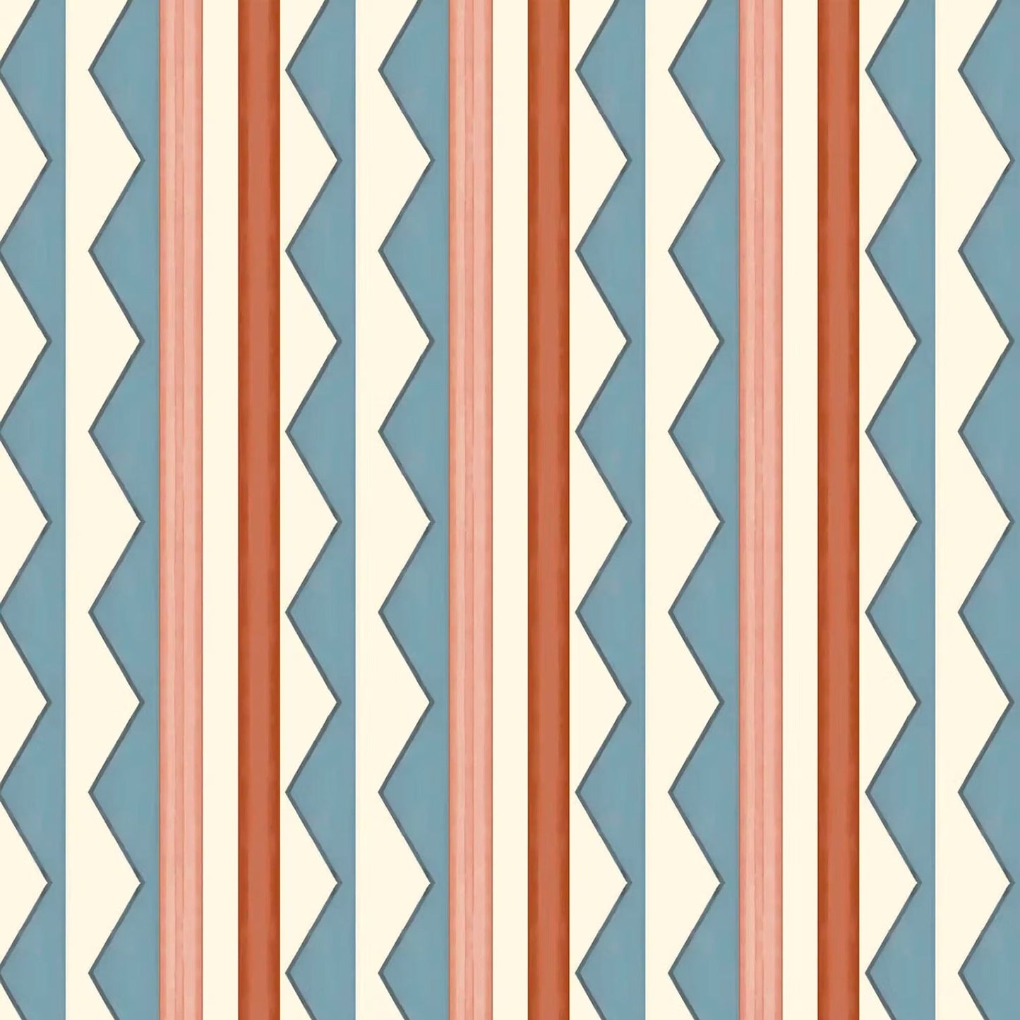 Bloomsbury Stripes Wallpaper - Denim Blue - Ottoline - W/BL_STR/101/1 - Premier Wallcovering
