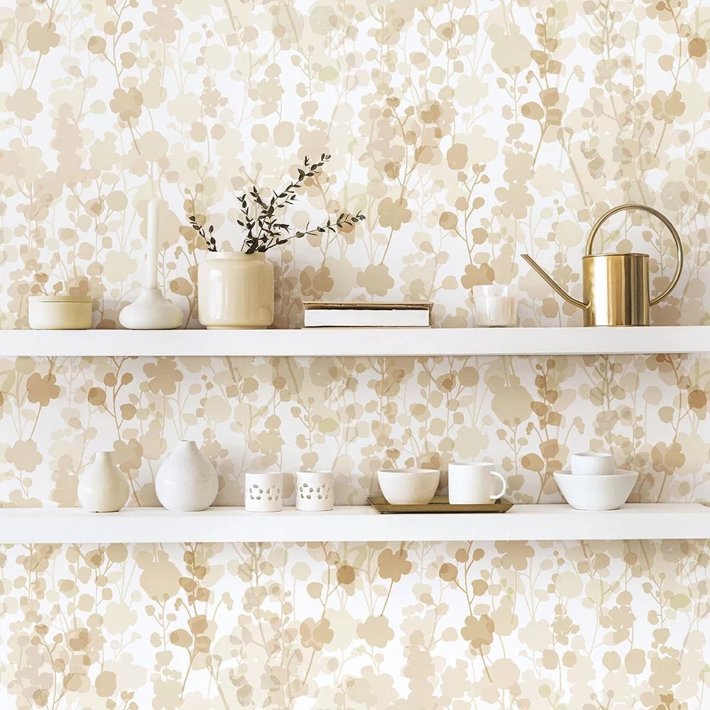 Blossom Wallpaper - Almond - Ohpopsi - LBK50107W - Premier Wallcovering