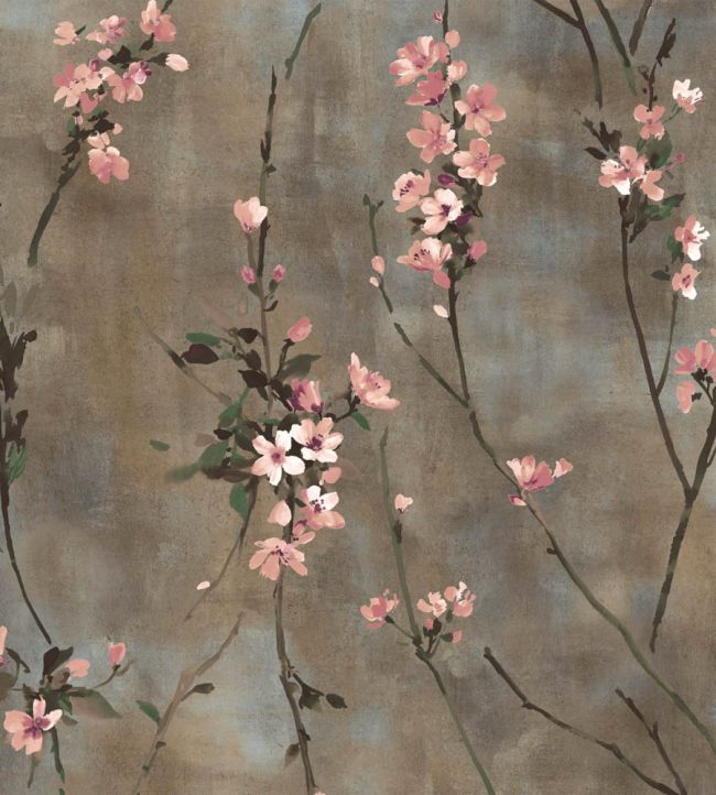 Blossom Wallpaper - Brown Blush - Woodchip & Magnolia - WM - 386 - 01R - Premier Wallcovering
