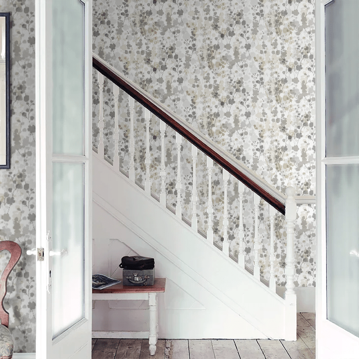 Blossom Wallpaper - Neutral Grey - Ohpopsi - JRD50122W - Premier Wallcovering