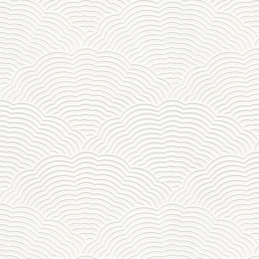 Blown Vinyl Artex Paintable Textured Wallpaper - White - Belgravia - 5807 - Premier Wallcovering