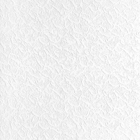 Blown Vinyl Cracked Ice Paintable Textured Wallpaper - White - Belgravia - 5830 - Premier Wallcovering