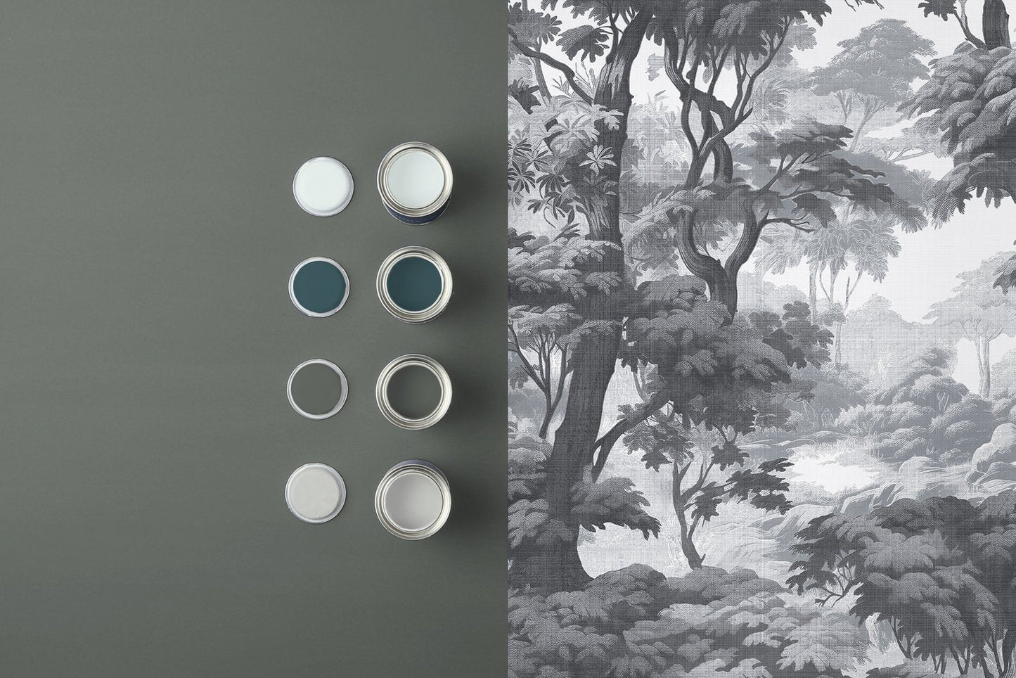 Bobarts Garden Wallpaper - Monochrome - Graham & Brown - 127930 - Premier Wallcovering