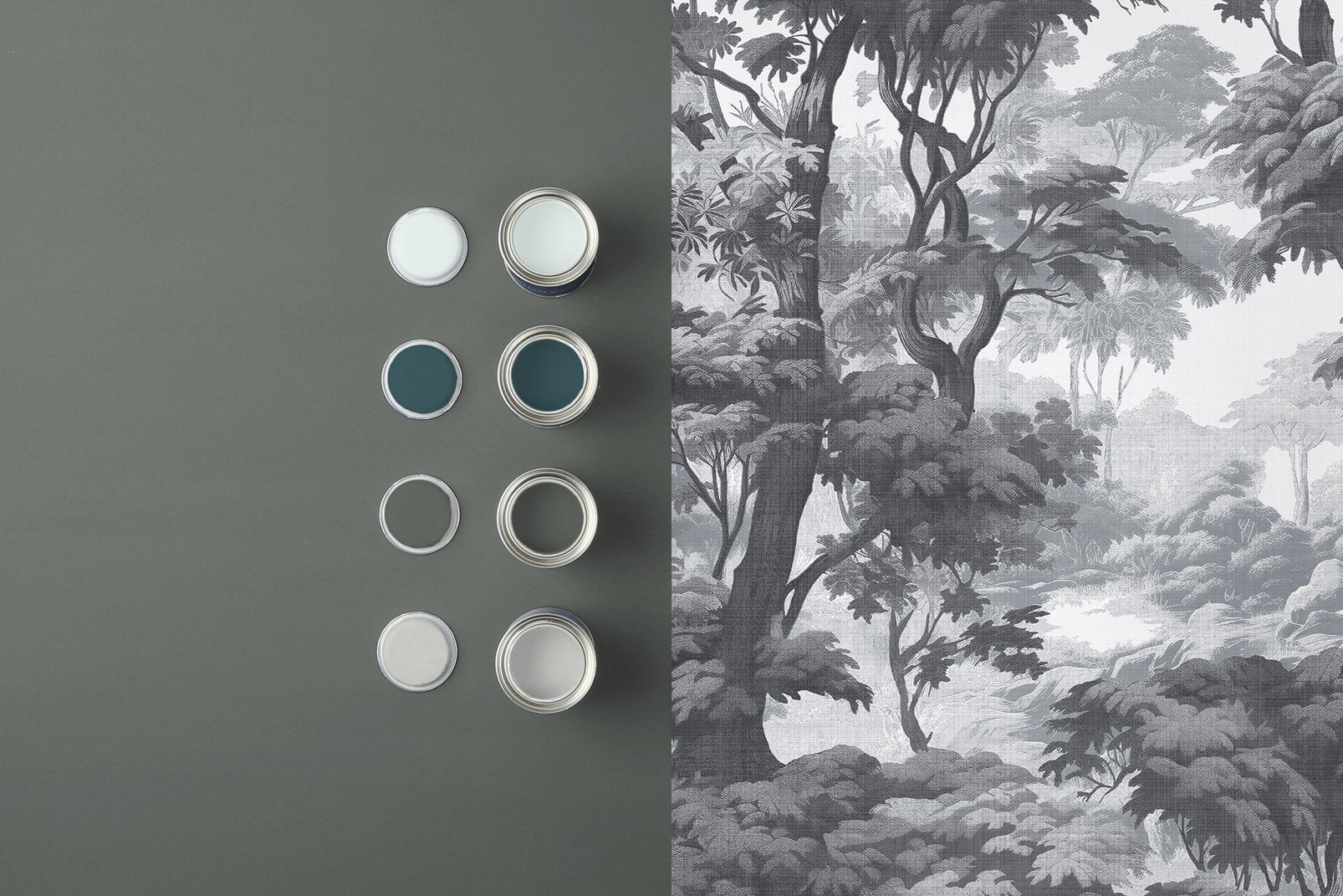 Bobarts Garden Wallpaper - Monochrome - Graham & Brown - 127930 - Premier Wallcovering