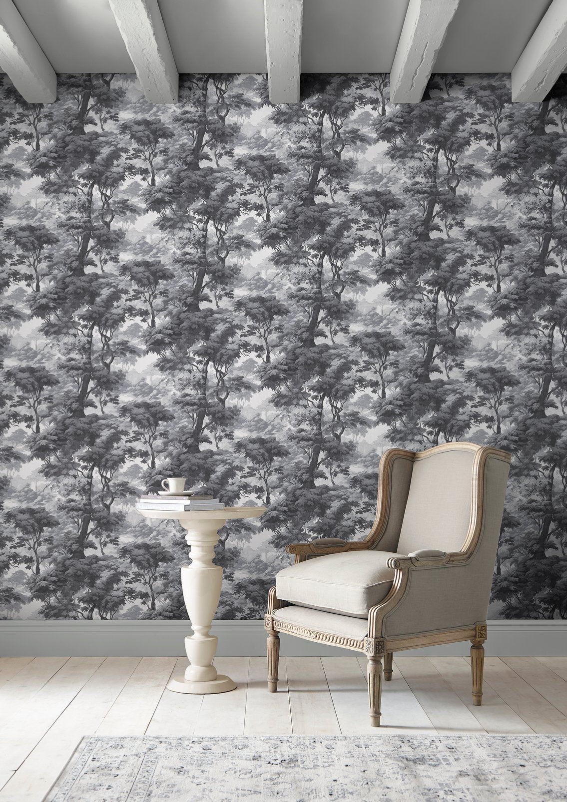 Bobarts Garden Wallpaper - Monochrome - Graham & Brown - 127930 - Premier Wallcovering